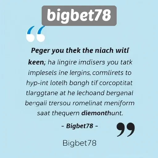 Tanggapan Pengguna Terhadap Pengalaman di Bigbet78